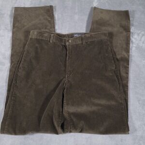 Vintage Eddie Bauer Pants‎ Mens 36 (Fits 34) Brown Corduroy Straight Classic 90s